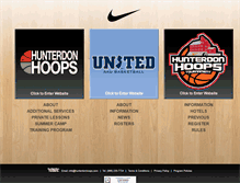 Tablet Screenshot of hunterdonhoops.com